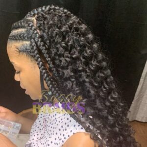 Half Braid/Half Loose