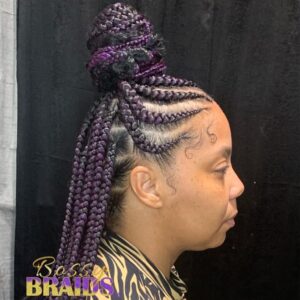 Half Up/Half Down Fulani